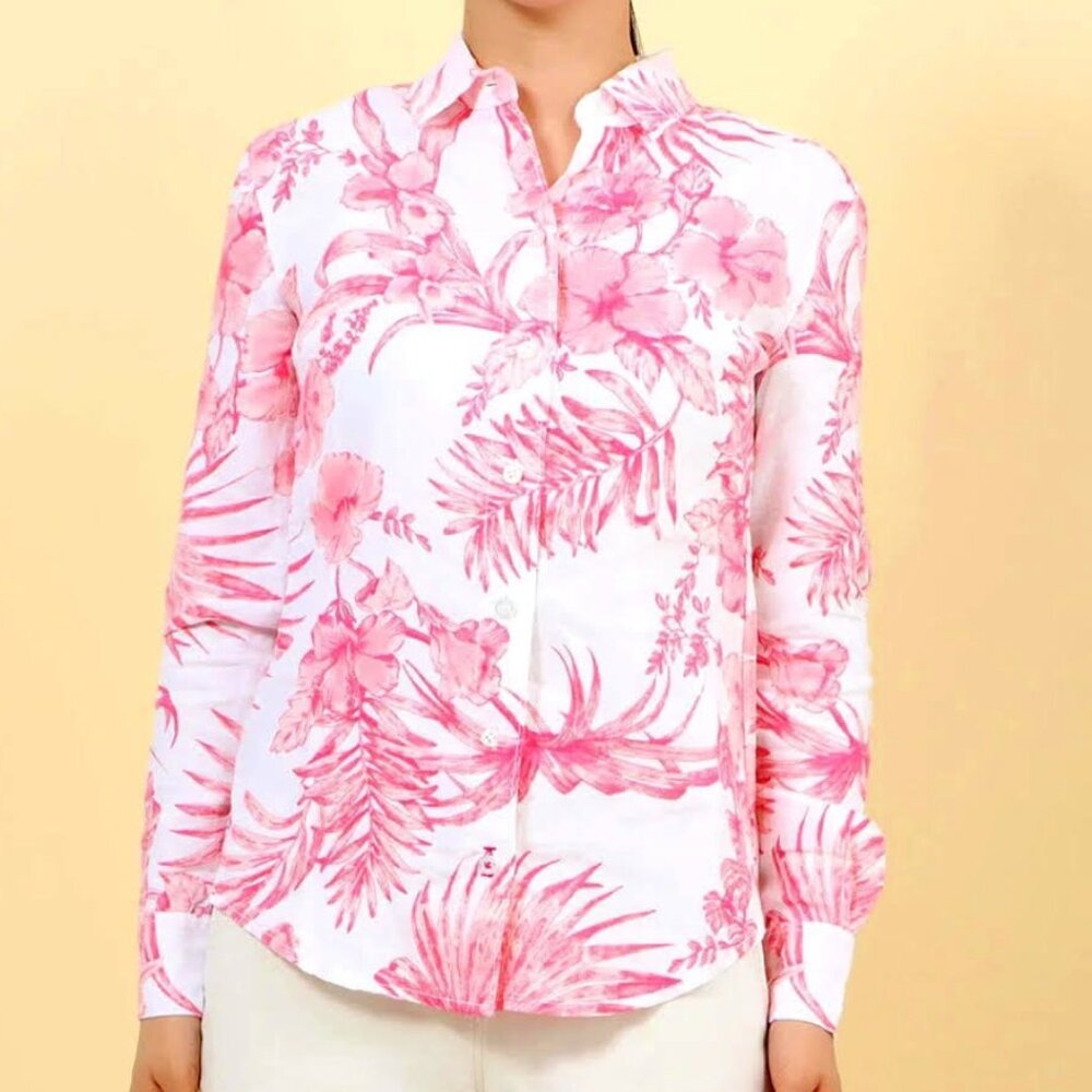 NWT - Tommy Bahama Tulum Tropical LS Shirt - Beautiful! Size M